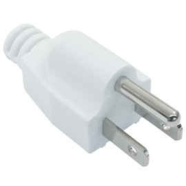 Biaungdo 1 Pack Neutral Ground Bonding Plug for Portable Inverter Generator, Surge Protector Ground Plug with Floating Neutral on RV Generator for Open Ground Error(White)