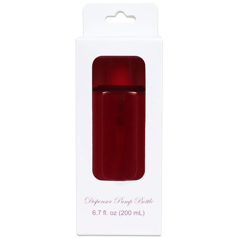 7oz Red Push Down Pump Dispenser Empty Refillerble Bottle with