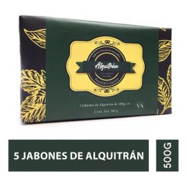 5 Pz Jabón Natural Alquitrán Hulla, 100g (caspa, Psoriasis)