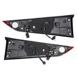 PIAOYUE - For 2020 2021 2022 Toyota Highlander LED Tail Light Tail Lamp Left+Right Inner Side 1 Pair Chrome Housing Clear Lens