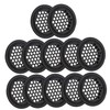 Operitacx 20 Pcs Stainless Steel Louver Round Vent Covers Flat
