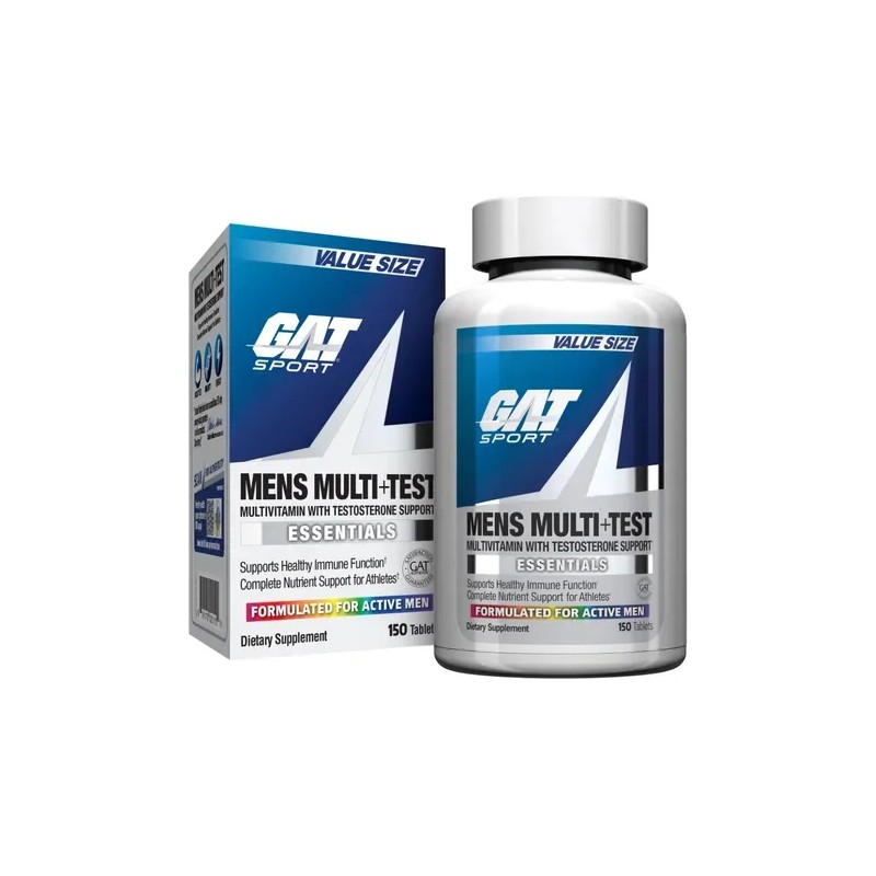 Mens Multi+test 150 Tabs Gat Sport Multivitaminico Sin Sabor