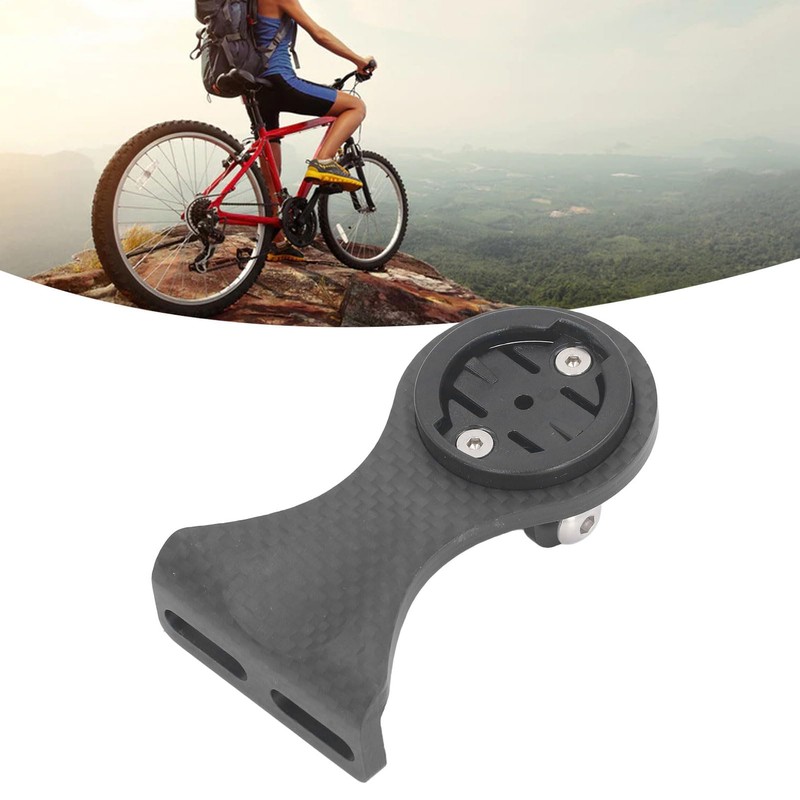 POENVFPO Carbon Fiber Bike Computer Mount, Bicycle Handlebar Mount for