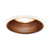 Jesco Lighting TM608ABWH 6-Inch Aperture Line Voltage Trim Recessed Light,