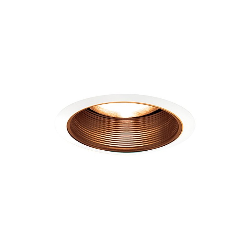 Jesco Lighting TM608ABWH 6-Inch Aperture Line Voltage Trim Recessed Light,