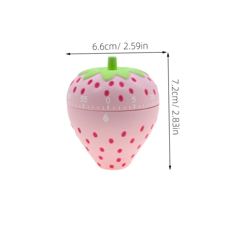 Ciieeo Strawberry Design Kitchen Timer Creative Mechanical Countdown Alarm Clock