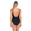 La Blanca Women's Island Goddess Plunge One Piece Swimsuit, Black,
