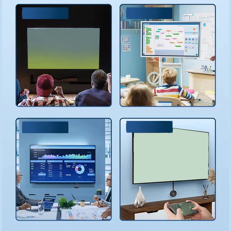 Wireless Display Dongle Adapter, 4K Streaming Media, Video Sound File,