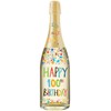 Champagne Bottle Cards - 100TH BIRTHDAY