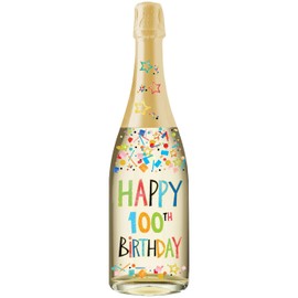Champagne Bottle Cards - 100TH BIRTHDAY