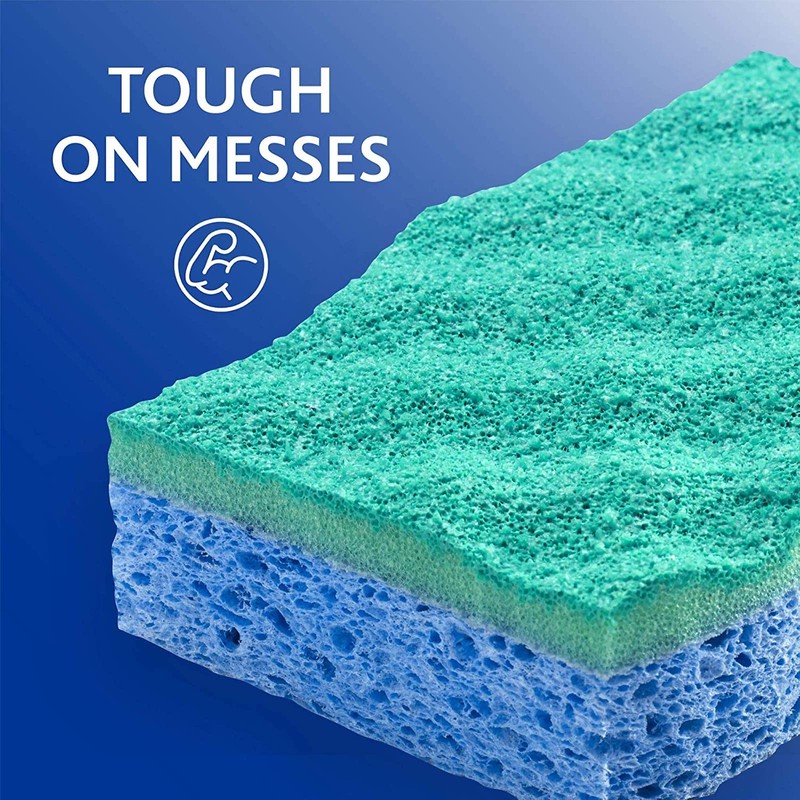 O-Cedar Scrunge Non-Scratch Scrub Sponge (Pack of 6) Multi-Use, All-Purpose,