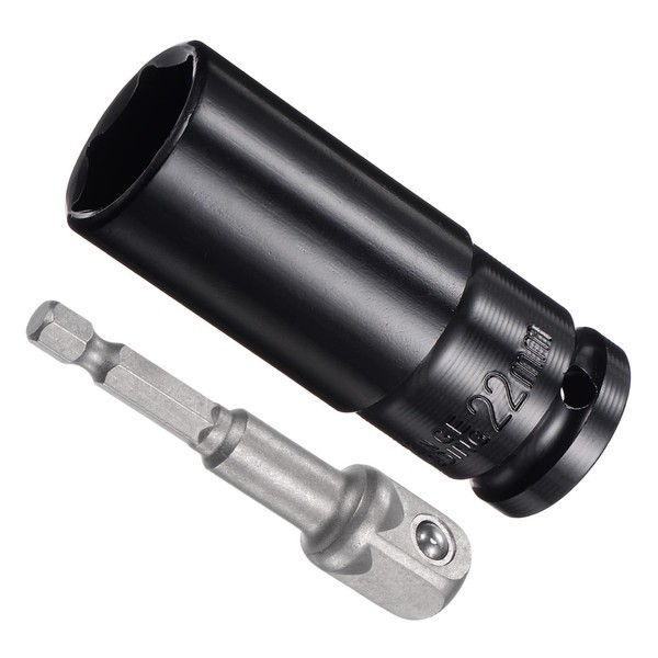 CoCud Deep Socket Set, 22mm Socket 3" Length 1/2" Drive,