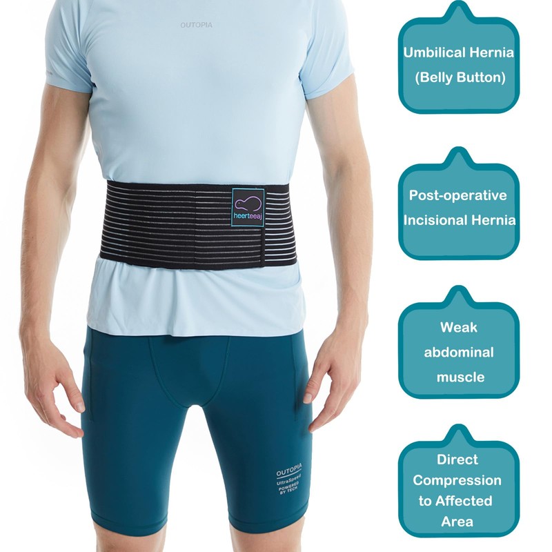 Umbilical Hernia Strap for Men and Women - Abdominal Support
