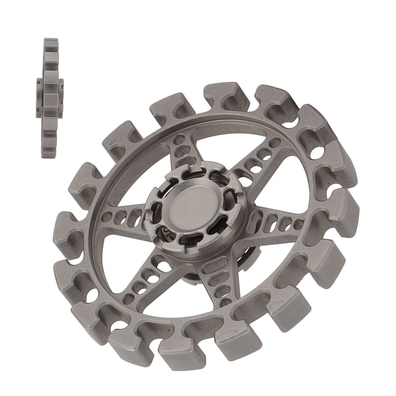 Metal Fingertip Gyroscope Round Shaped Reduce Anxiety Rotating Decompression Toy