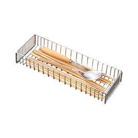 susunnus Dish Drainer, Cutlery Storage, Dishwasher Case, Dishwasher-friendly, Stainless Steel, Disinfector, Dishwasher Safe, Chopstick Holder, Spoon, Fork Case, Dish Storage (27.8 x 9.5 x 4.5 cm