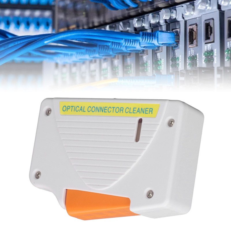 White Fiber Optic Cleaning Box Lightweight SC FC ST LC