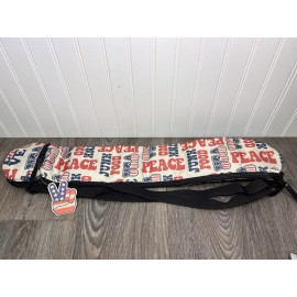 junk food Beer Can Tube Beach Cooler Sleeve Dual Zip Shoulder Strap NEW Junk Food VINTAGE!