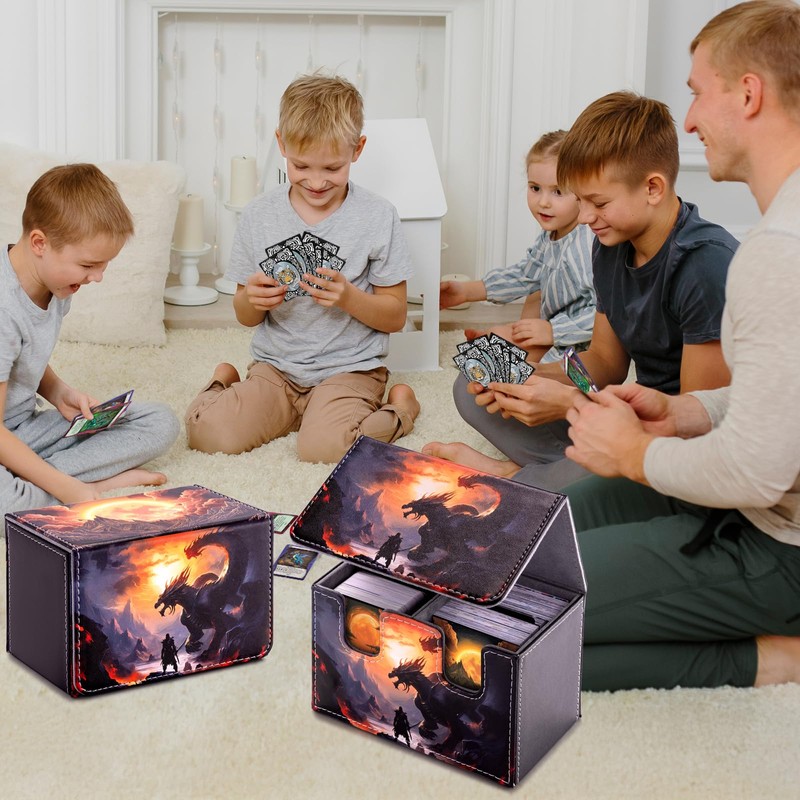 ULTRGEE Card Deck Box compatible with MTG Card - Holds