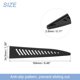 uxcell 4Pcs Knife Cover Sleeves Blade Edge Guards for 6" Boning Knife Protector Universal Knife Sheath for Kitchen, Black