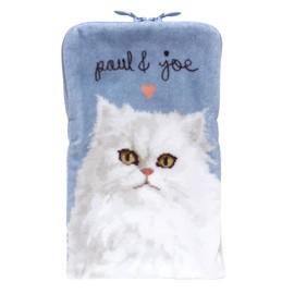 PAUL & JOE ACCESSOIRES 001083-0001-02 Paul & Joe Zippered Towel, Plastic Bottle Case, Gypsy (Blue) Women's Towel, Hand Towel, Approx. 5.1 inches (13 cm)