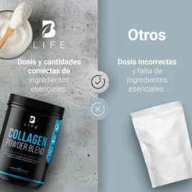 Colágeno Hidrolizado 60 Tomas Con Biotina Sabores B Life Sabor Natural                                                                                