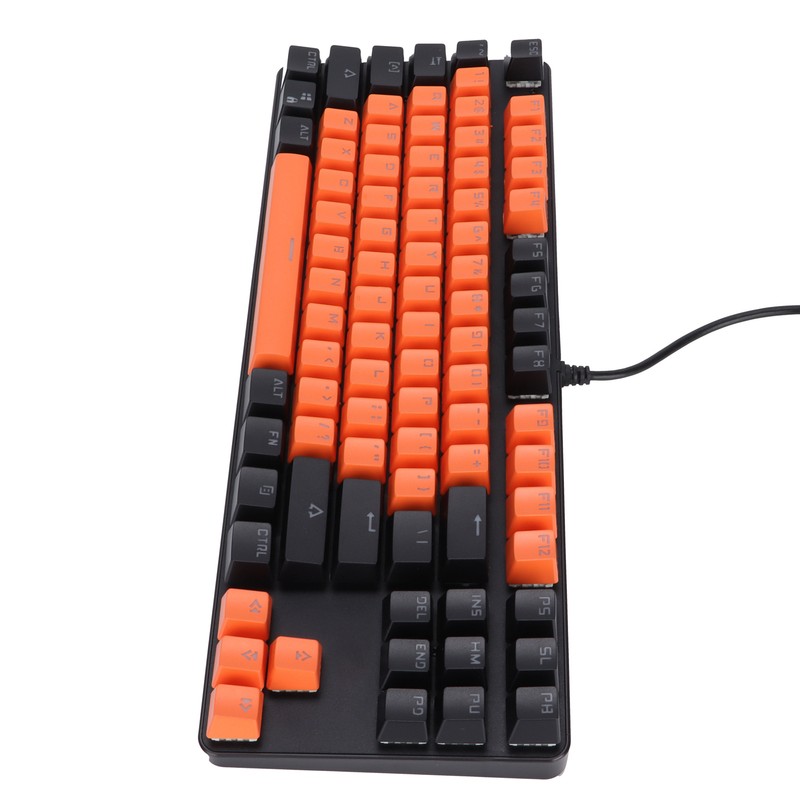 Mechanical Keyboard Blue Switch TwoTone Keycap Sweat Proof Portable 87