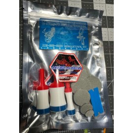 American Dream Custom Paint 3pc GOLD LEAF SPINNING SET 0.5-1.0" w/ 6 PADS GILDING TURN TOOL spinner spin 3X!