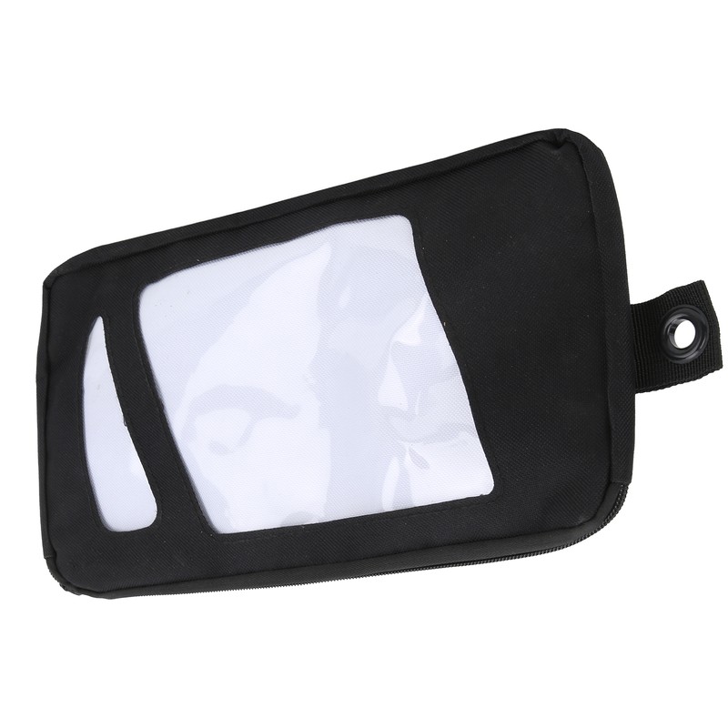 10in Black Surfboard Surfing Fin Storage Bag Durable Canvas Handbag
