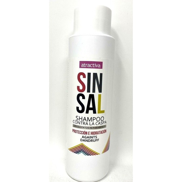 ATRACTIVA Shampoo Sin Sal – Contra la Caspa /Without Salt - Against Dandruff 16Z