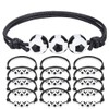 Pack of 12 Football Bracelets with Adjustable Woven Cord, Football