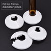 12 Pack Plastic Radiator Pipe Covers Pipe Collars for 15