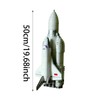Oshhni 1:96 Scale Rocket Model Kit,Space Rocket,Puzzle Space Rocket Launch