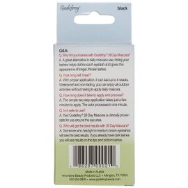 Godefroy 28 Day Mascara Black Permanent Eyelash Tint 25-Application Kit, 0.8 ounces, Black. (701)