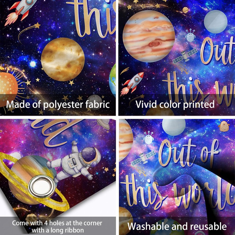 HANSHUAI Space Galaxy Backdrop Out Space Galaxy Planets Astronaut Photography