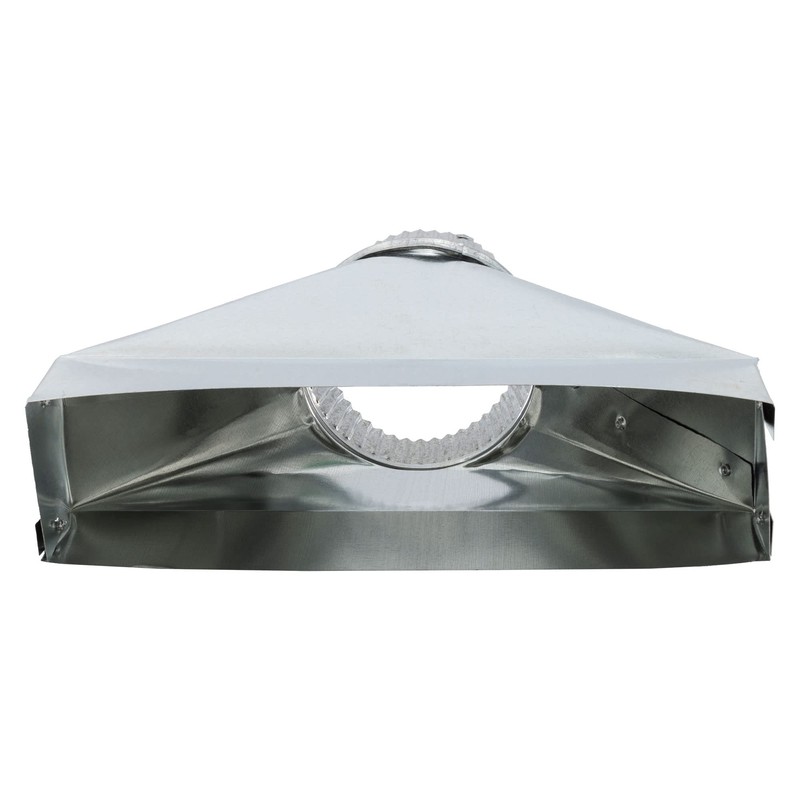 RecPro RV Ducting 4-Inch Straight Register Boot | Straight Crimped