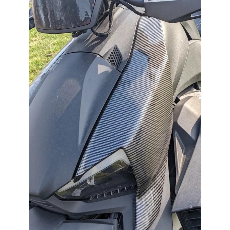 bkd exhaust Plastic Carbon Fiber Pattern Fairing Panels can-am ryker