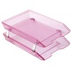 Acrimet Facility 2 Tier Letter Tray Front Load Plastic Desktop