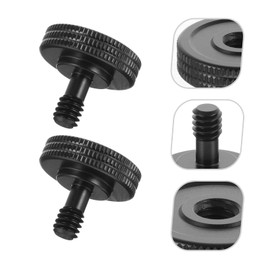 Hemobllo 4 Pcs Thumb Screw - 1/4 Camera Thumb Screw Camera Screw Camera Tripod Thumb Screw Camera Quick Release Thumb Screw for for Camera Mounting Plate Flash Bracket