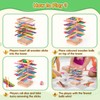 Montessori Wooden Board Game, 48 Colourful Sticks Dice Game for