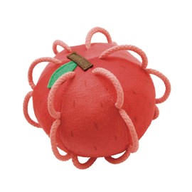 Chaor S11001 Waka Ball with Bells (6 Months and Up), Apple/Good Toy 2022 Award), Educational Toy, First Toy, Baby Toy, Gift, Washable, Fun to Touch Fabric Ball