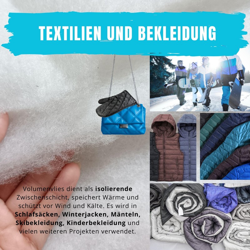 Qooltex Volume Fleece 500 g/m² Upholstery Wadding - 160 cm