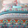 NEWLAKE Cotton Bedspread Quilt Sets-Reversible Patchwork Coverlet Set,Boundless Universe Pattern,King