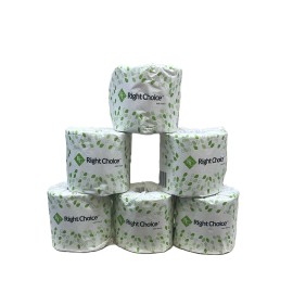 Right Choie Toilet Paper 2-Ply Septic Safe Toilet Tissue - White 500Sheet (48/Rolls)
