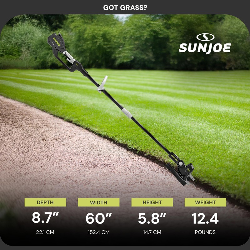 Sun Joe 24V 12 Inch Multi-Angle Head Cordless Dual Line