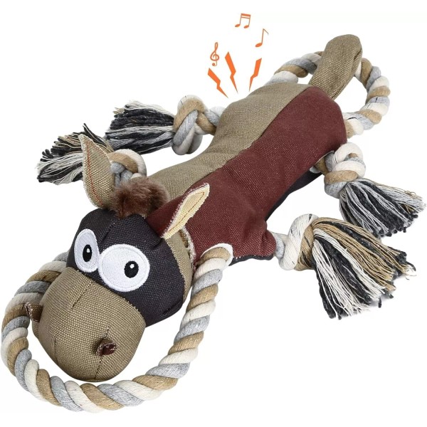Branded IOKHEIRA Dog Toys for Aggressive Chewers Tough Indestructible Auburn