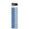 Paper Straws 10/Pkg-Midnight Black Decorative Dots