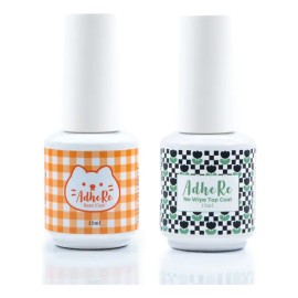Kit Gel Base Y Top Coat Uv Para Uñas 15ml 2pzs