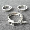 1st-racing Stainless Steel 3" ID 76mm V-Band Quick Release Clamp+Male