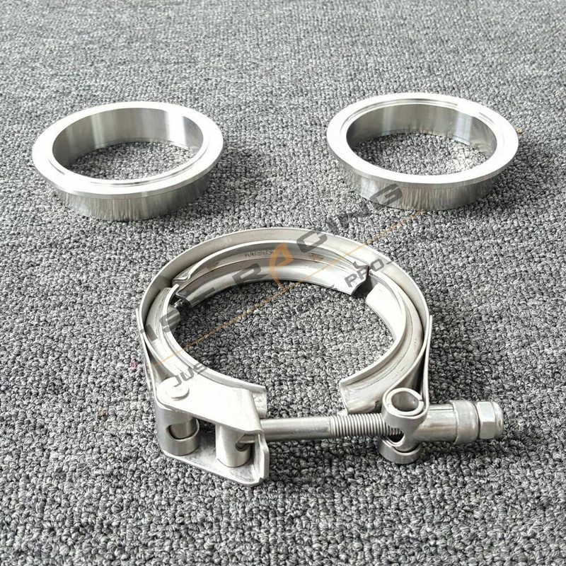 1st-racing Stainless Steel 3" ID 76mm V-Band Quick Release Clamp+Male