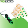 ToolSpace Set of 10 Paint Rollers + Handle - 11